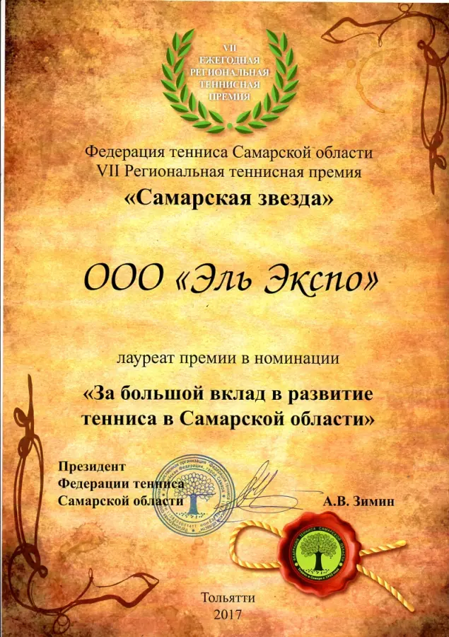 Федерация Тенниса Самарской области